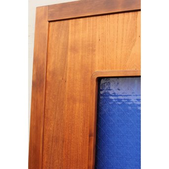 寄木と青色ガラスのドア　GD662 