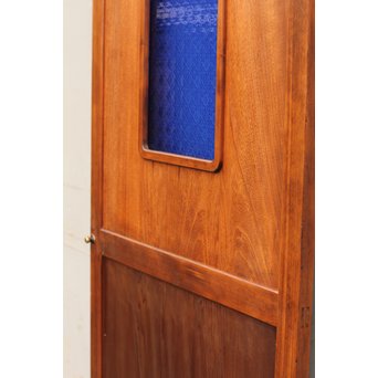 寄木と青色ガラスのドア　GD662 