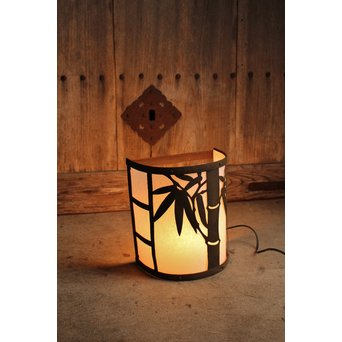 かまぼこ型竹の鉄門灯　A1309 