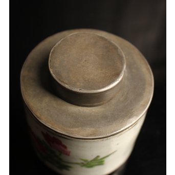 乾茂號錫と粉彩の茶壷　K165 