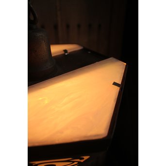 ステンドガラス唐草シャンデリア照明　A1524 