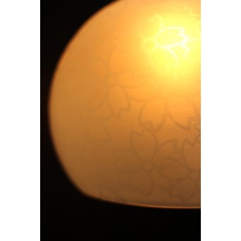 腐食桜紋オパール照明　2個1組　A1629 