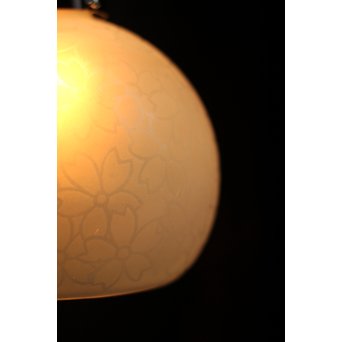 腐食桜紋オパール照明　2個1組　A1629 