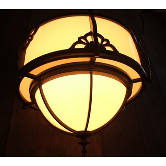 木枠シャンデリア系電笠/照明　A1754 