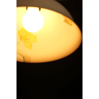日陶オールドノリタケ薔薇 電笠/照明　A1799 