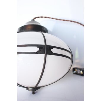 木爪銅飾オーバル型電笠/照明　A1938 