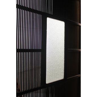 欅框 中貫ガラスの格子戸　L988 