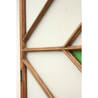 アールデコ緑色ガラス窓　GD1238 