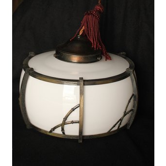 竹装飾 大型電笠/照明　A1954 
