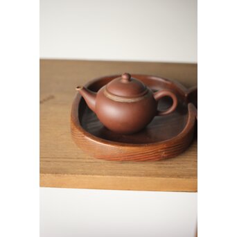 瓢型 煎茶盆 肥松盆　X313 