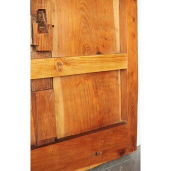 欅と栗の格子蔵戸　W066 