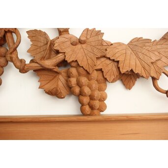 葡萄の木彫欄間 2枚1組　R0209Y 