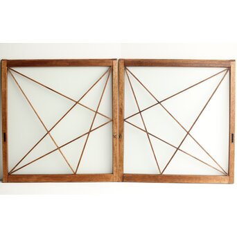 幾何学的 ガラス引戸 2枚1組　GD0118