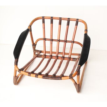 山川ラタン製作所 籐編肘掛椅子　U324 