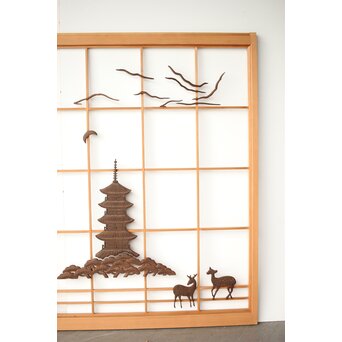 奈良風景 五重塔と鹿 書院 2枚1組　R0364 