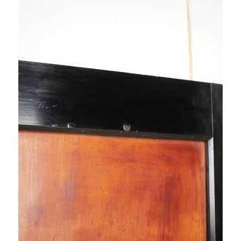 黒枠 虎斑 巨大一枚板の帯戸 在庫3枚　B1069 