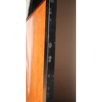 黒枠 虎斑 巨大一枚板の帯戸 在庫3枚　B1069 