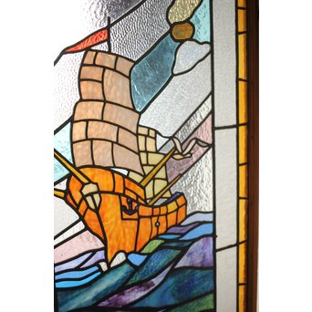 帆船 ステンドグラス 窓　GD0240 
