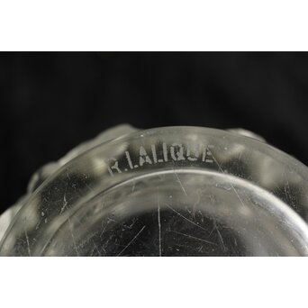 LALIQUE ルネ ラリック BACCHUS ガラス花瓶 一対　Y053 