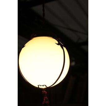 銅飾 球体電笠照明　A491 