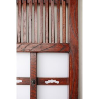 総欅 乳白色アクリル板仕様 飴色蔵戸　W0192Y 