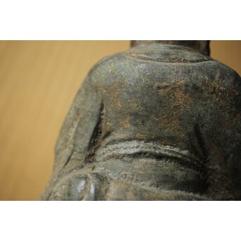 明代か 古銅布袋坐像　M454 