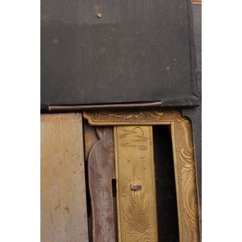 明治大正突板の蔵戸　W295 