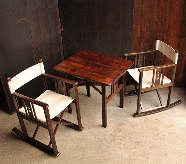 ヤマハ　山葉文化椅子　折り畳み式本体木細かな傷は多数汚れなし