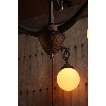洋館の曲線美3灯シャンデリア/照明　A1435 