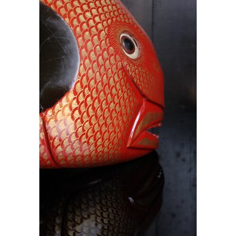 巨大玉眼鯛菓子器/食籠　S2539 
