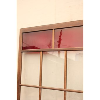 赤色ガラスとクリアガラスの戸　2枚1組　GD900 