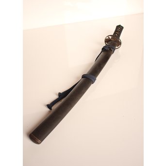 日本刀拵　刀装具/鍔/目貫　赤銅象嵌　J2318 