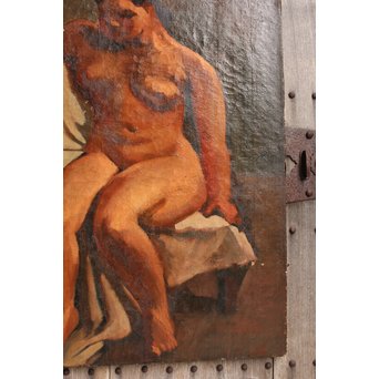 油絵　裸婦画　S2759 