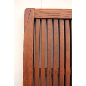 総欅鉄金具装飾の格子蔵戸　W532 