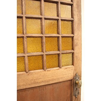 ダイア黄色ガラス洋館ドア　GD1032 