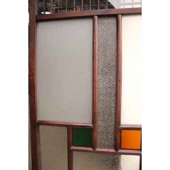 組子と色ガラスの中型建具　GD1033 