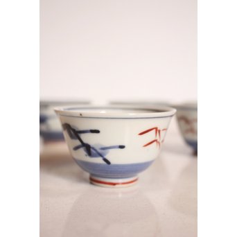 富本憲吉 色絵煎茶碗六客　K565-2 