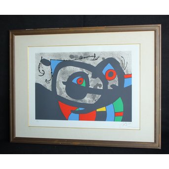 ジョアン・ミロ 黄金の羽を持つトカゲ PL.2 Joan Miró, Le lezard aux plumes d'or Ⅱ リトグラフ　Z048 
