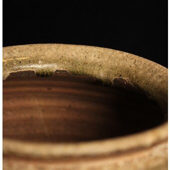 漢 灰釉陶器 双耳壺　P058 