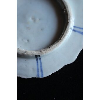 初期伊万里 白抜き鷺陶片　P073 