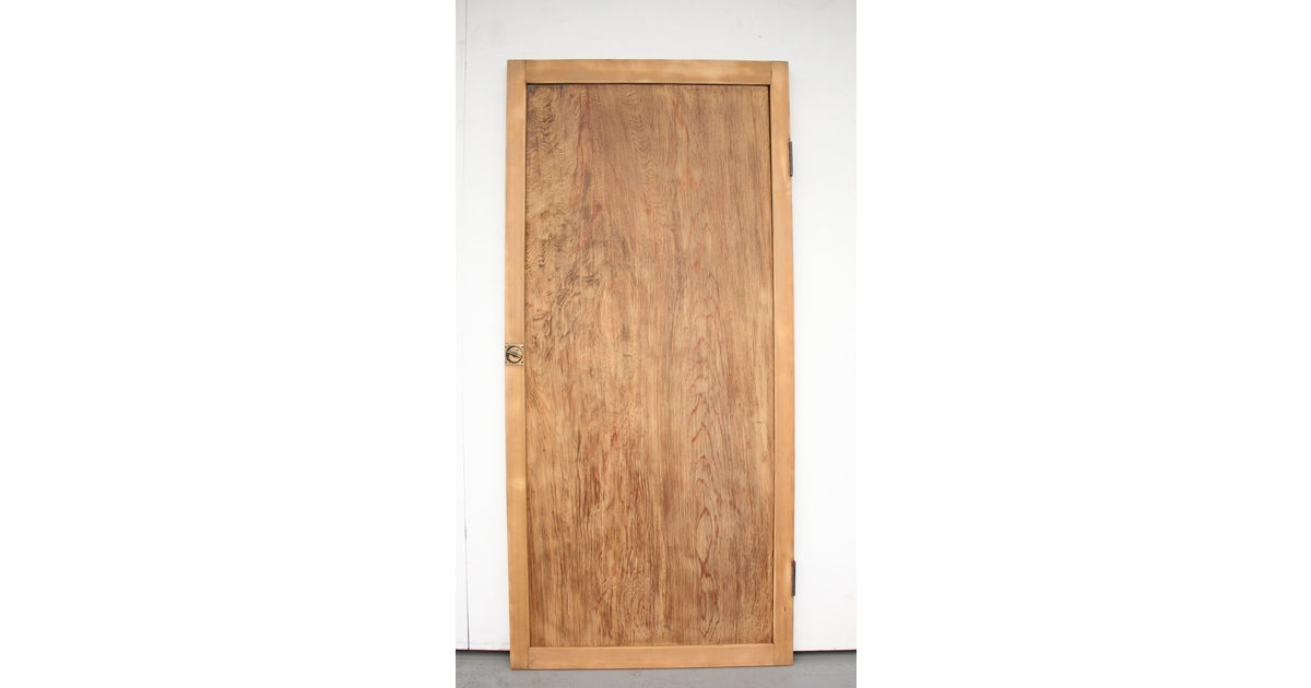 突板杉一枚板戸 B932｜骨董店 のびる 古美術 骨董 和風建具 蔵戸