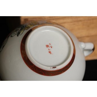 九谷鏑木製 煎茶器一式　P083 
