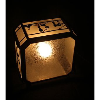 瓢箪模様 多角銅照明　A1910 