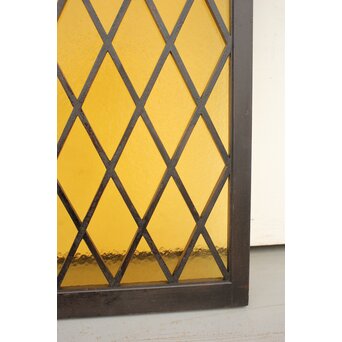 石目黄色ガラス戸菱形組子の建具　GD1200 