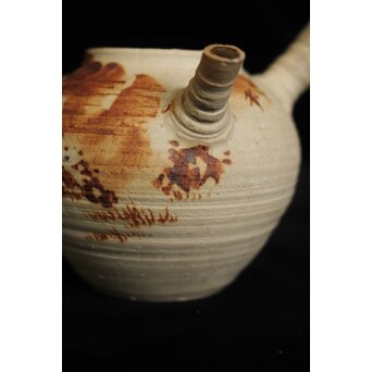 初代 三浦竹泉 赤壁図 茶瓶/茶銚　P092 
