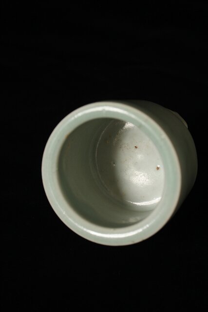 遺品整理◇蔵から謎の青磁と思われる壺、壷、花瓶、古い中国骨董だと 