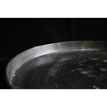 古銅 円式煎茶盆　M089 