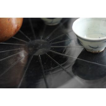 切子 円式ギヤマン盆　Y013 