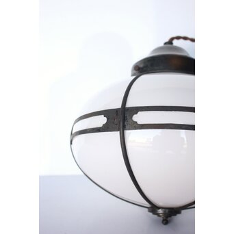 木爪銅飾オーバル型電笠/照明　A1938 