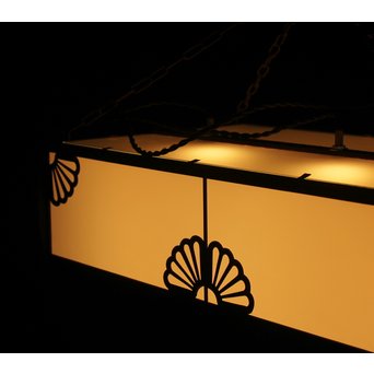 菊紋装飾 長方大型電笠/照明　A1944 